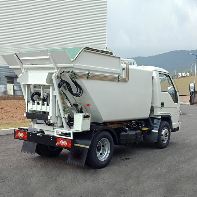 China Factory Descarregar caminhões de saneamento para transporte sustentável de resíduos urbanos