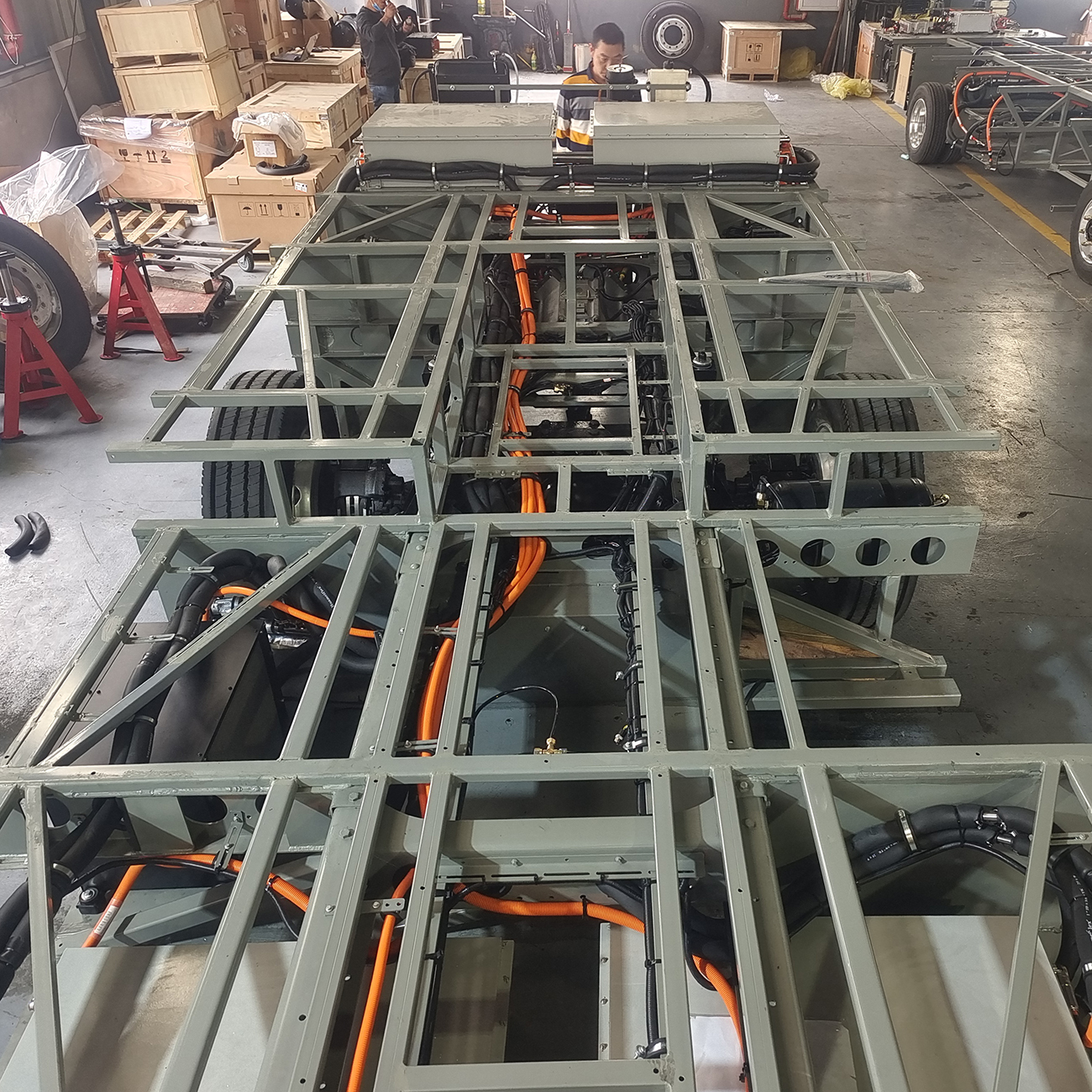 China Factory 9m Electric Luxury City Comuter Bus Chassis Chassis