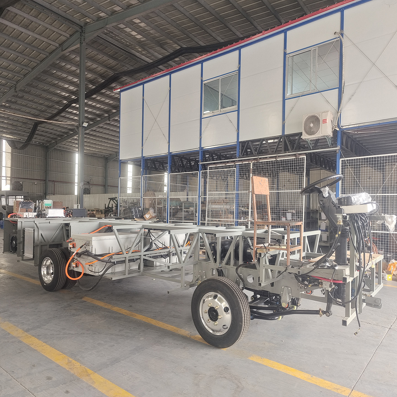 China Factory Inovative 7-8m Electric Passager Coach Chassis com fortes recursos de energia