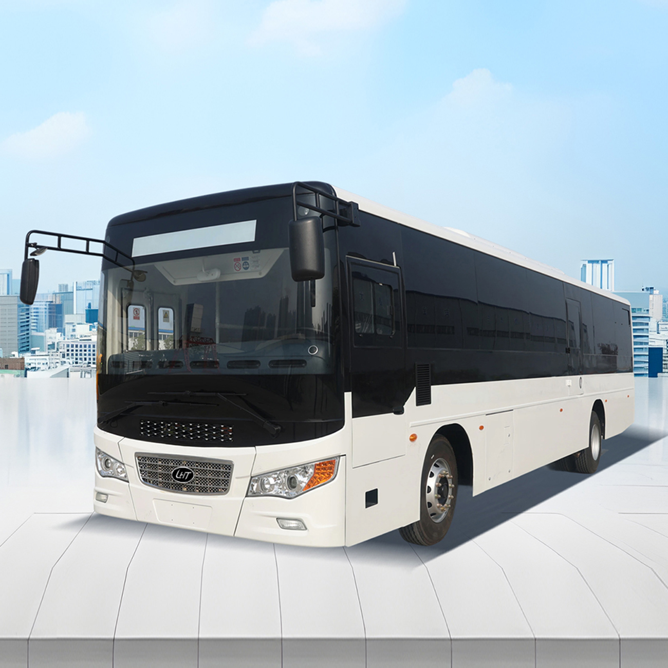 Ônibus de trabalhador a diesel de 12,6 m e 71 lugares