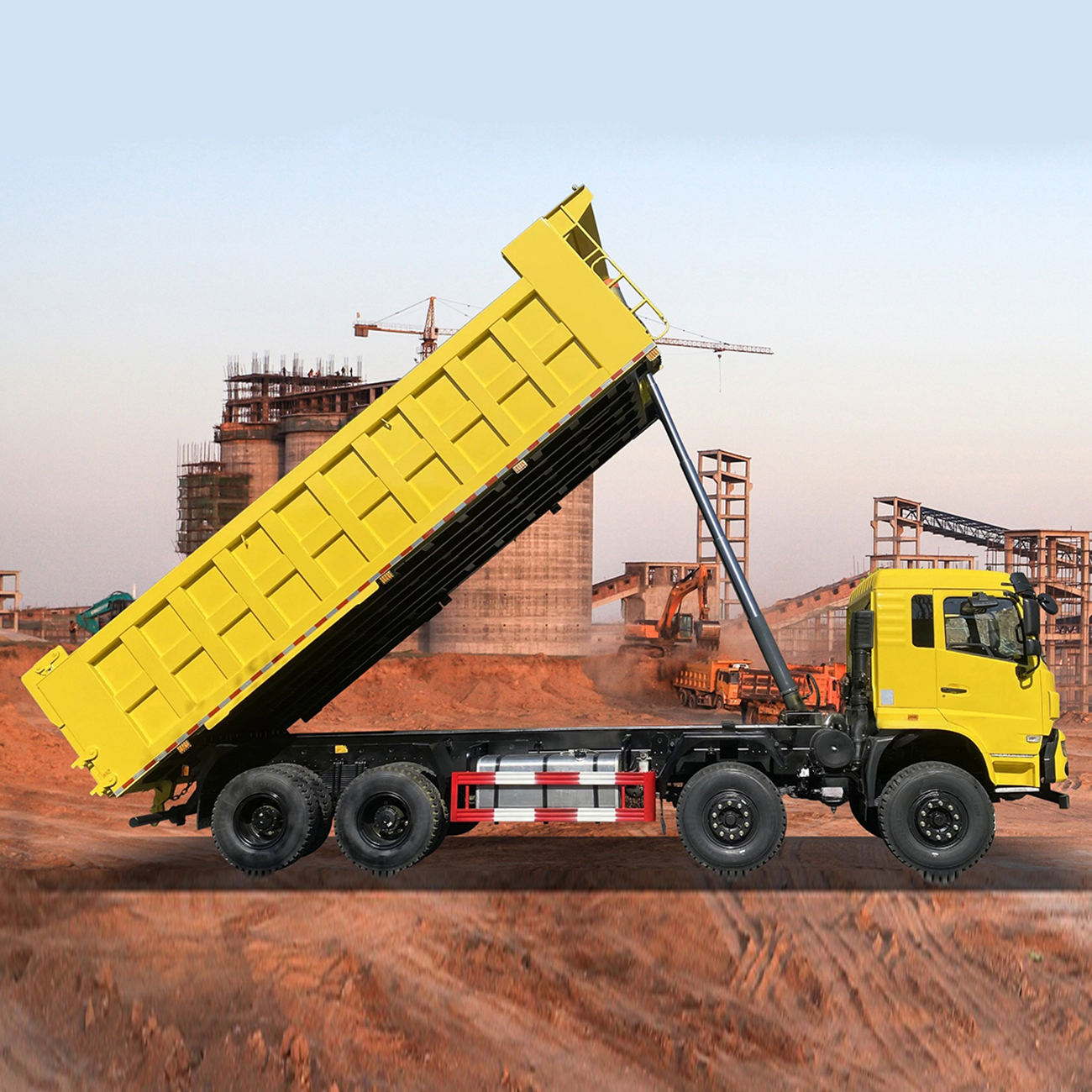 China Factory 8x4 Caminhão de despejo pesado 50 toneladas de transporte diesel de carro