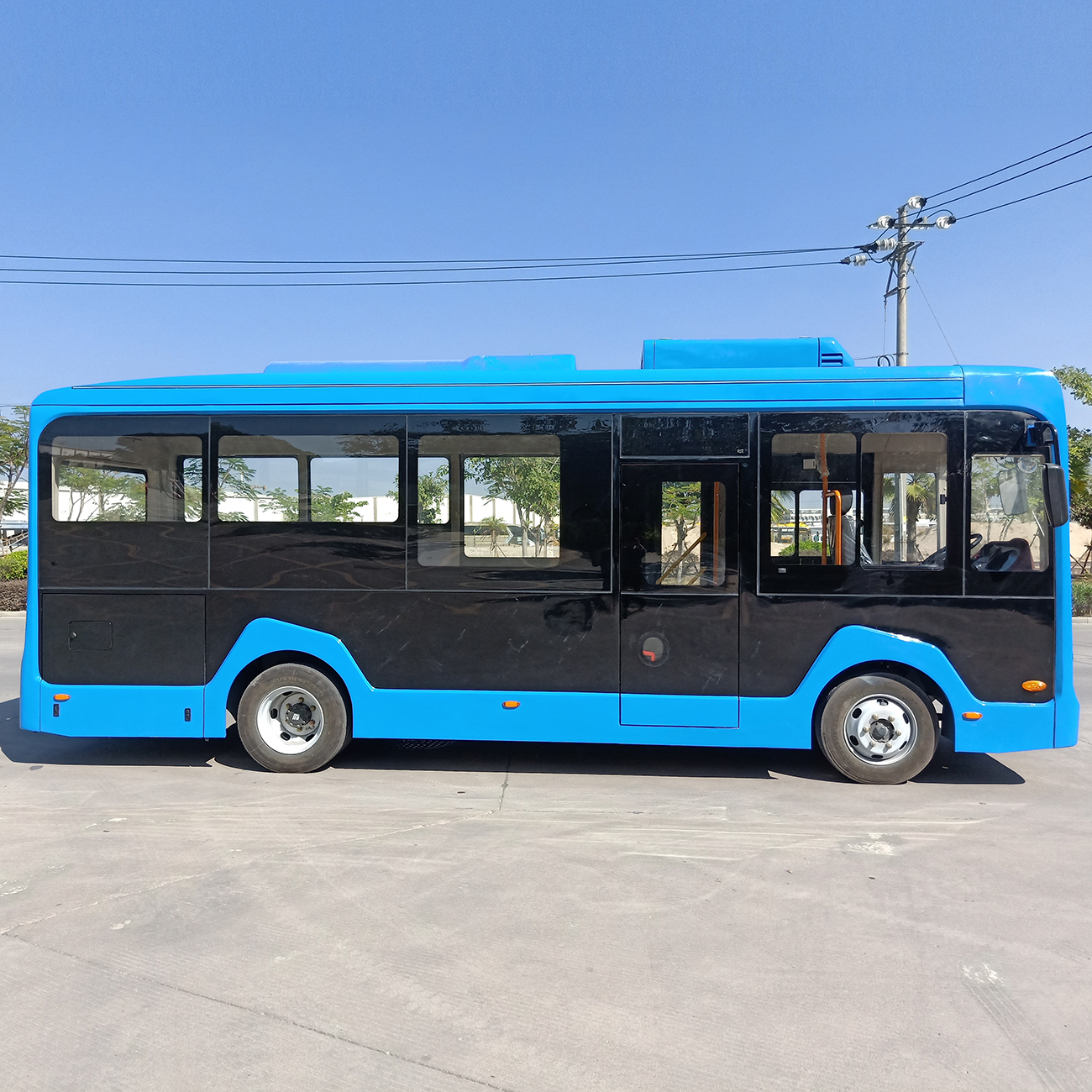 Fábrica da China 5-7m Nova Energia 12-15 Sentos Micro Circulação Small Ev Electric City Bus de entrada de entrada de baixo ônibus de ônibus baixo Cidade do andar