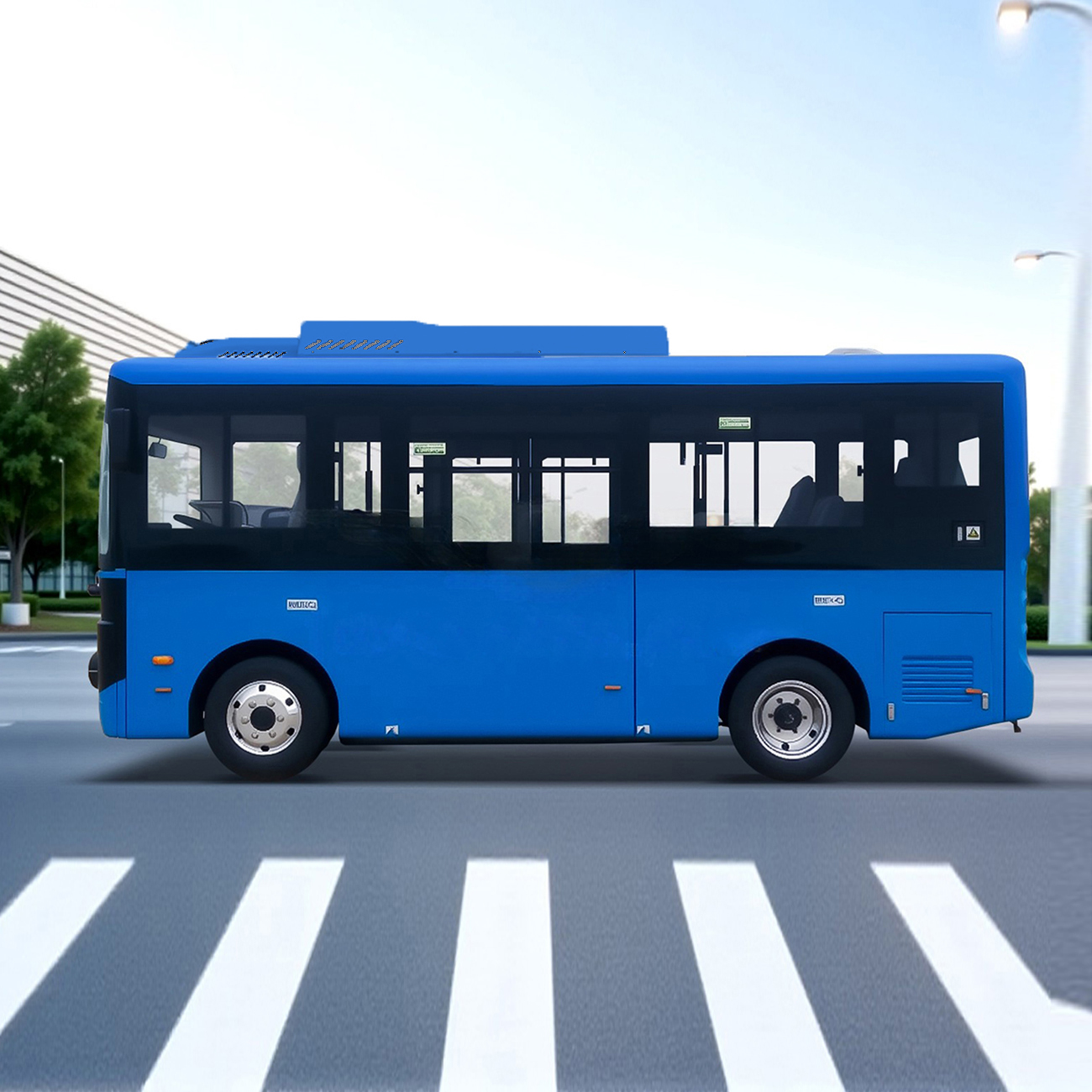 Fábrica de China de 5 a 7 metros de nova energia 10-18 Micro-Circulação Small Ev Electric City Bus de entrada de entrada de baixo ônibus de baixo andar