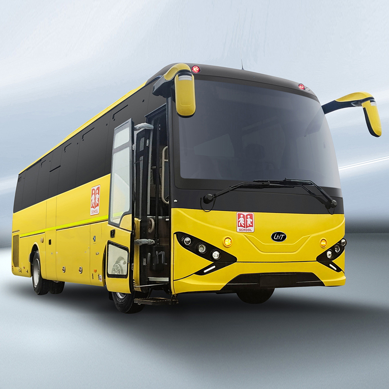 Ônibus escolar a diesel de 10,5 m e 45/55 lugares