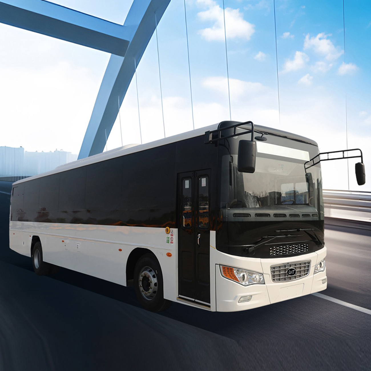 Ônibus de trabalhador a diesel de 12,6 m e 71 lugares