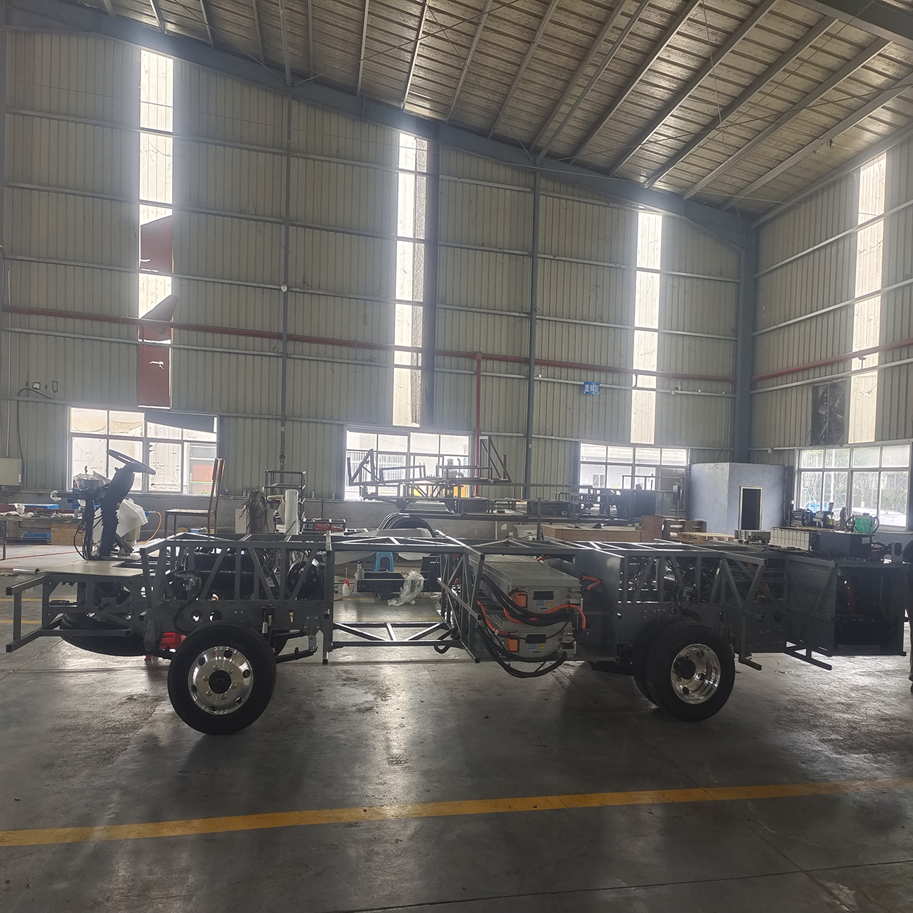 China Factory Inovative 7-8m Electric Passager Coach Chassis com fortes recursos de energia