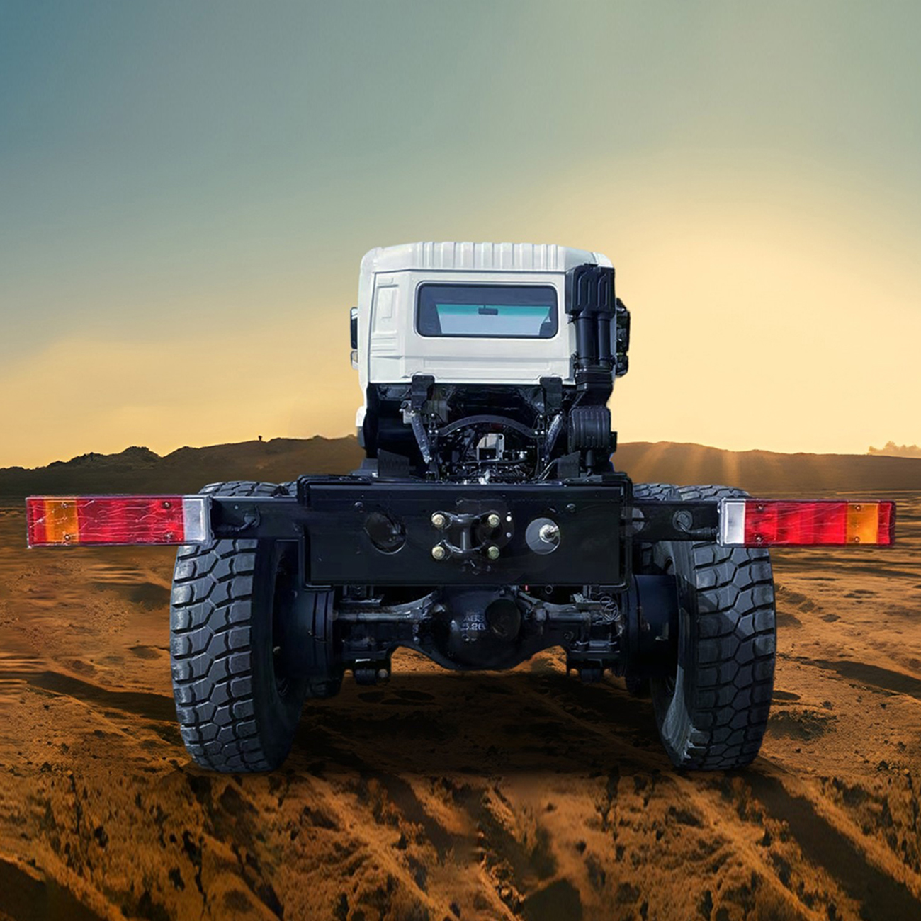 China Factory 6x6 25 toneladas Dedicadas de tração nas quatro rodas Dedicated Field Off-Road Chassis