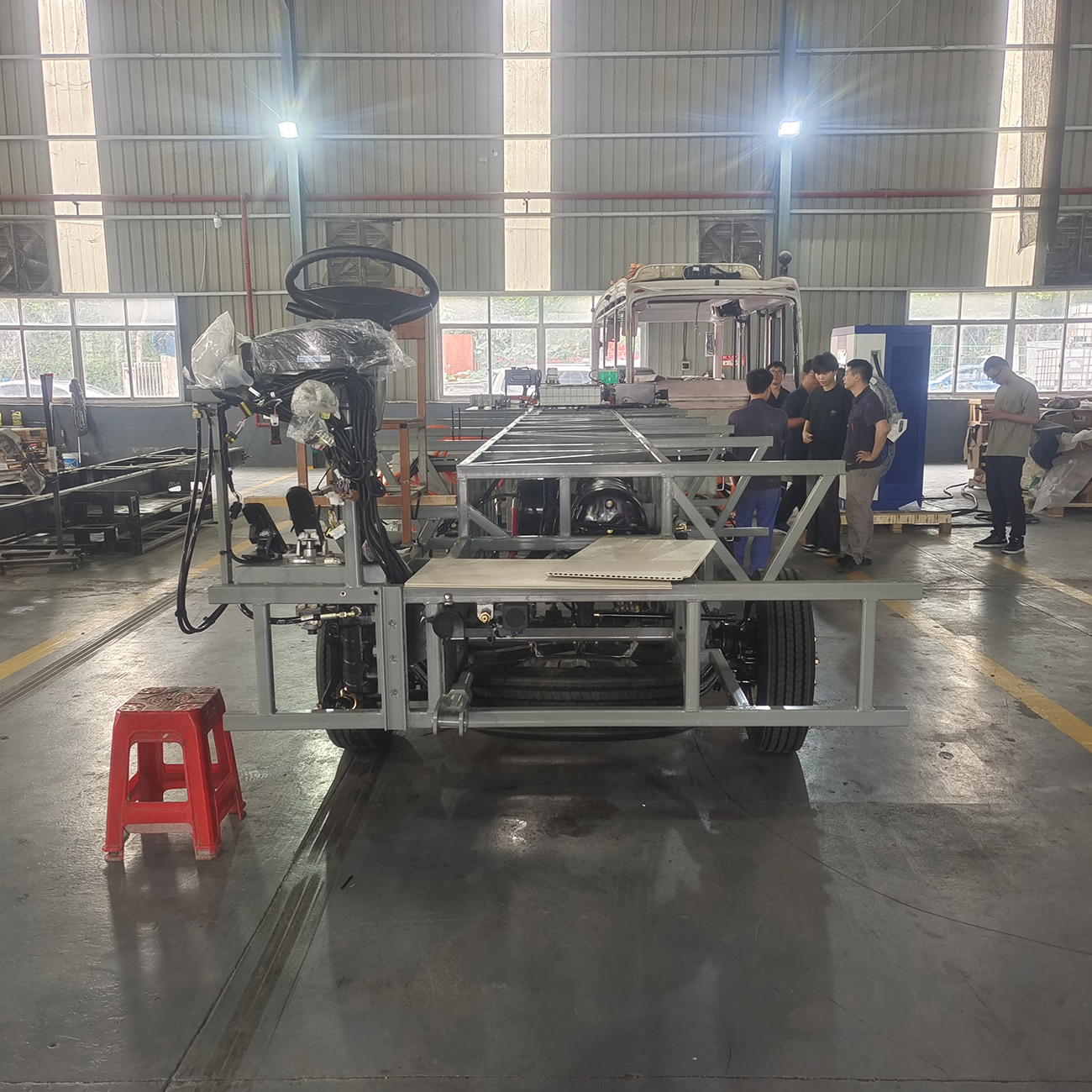 China Factory Inovative 7-8m Electric Passager Coach Chassis com fortes recursos de energia