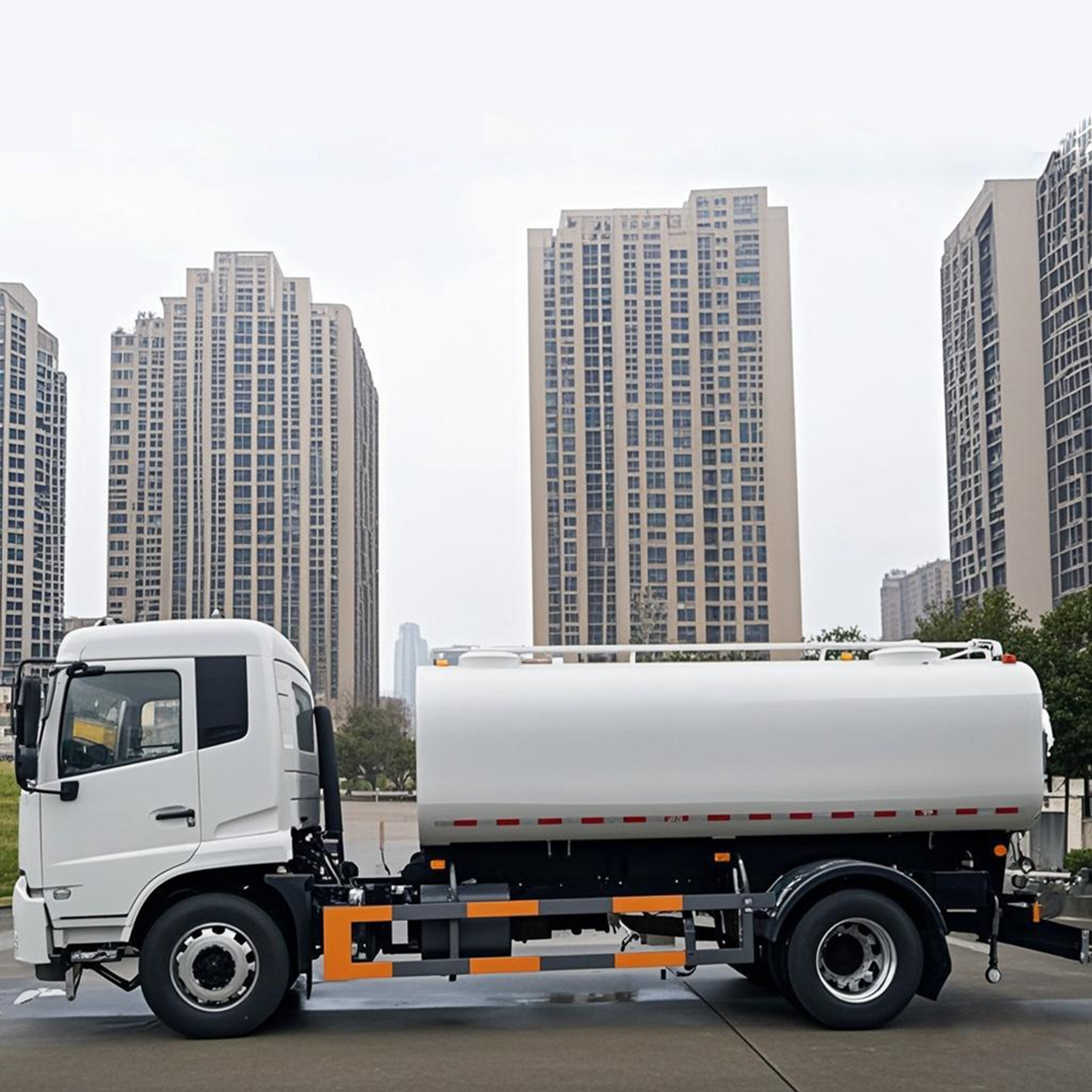 Caminhão de aspersão multifuncional de fábrica da China, veículo limpo e ecológico equipado com sistema de pulverização avançado.