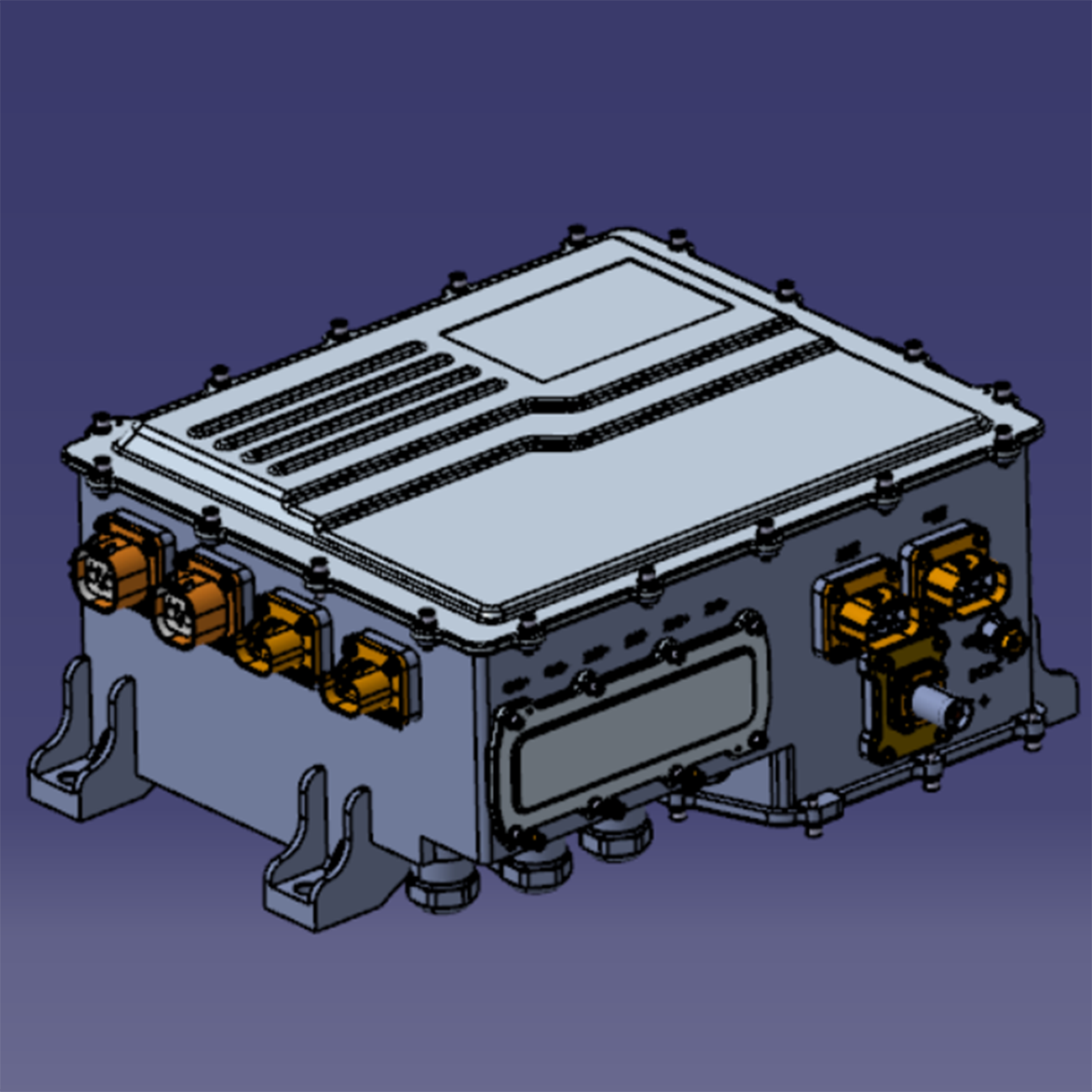 O controlador do motor DCAC é usado para o motor da bomba de óleo, motor da bomba de ar, motor de viagem