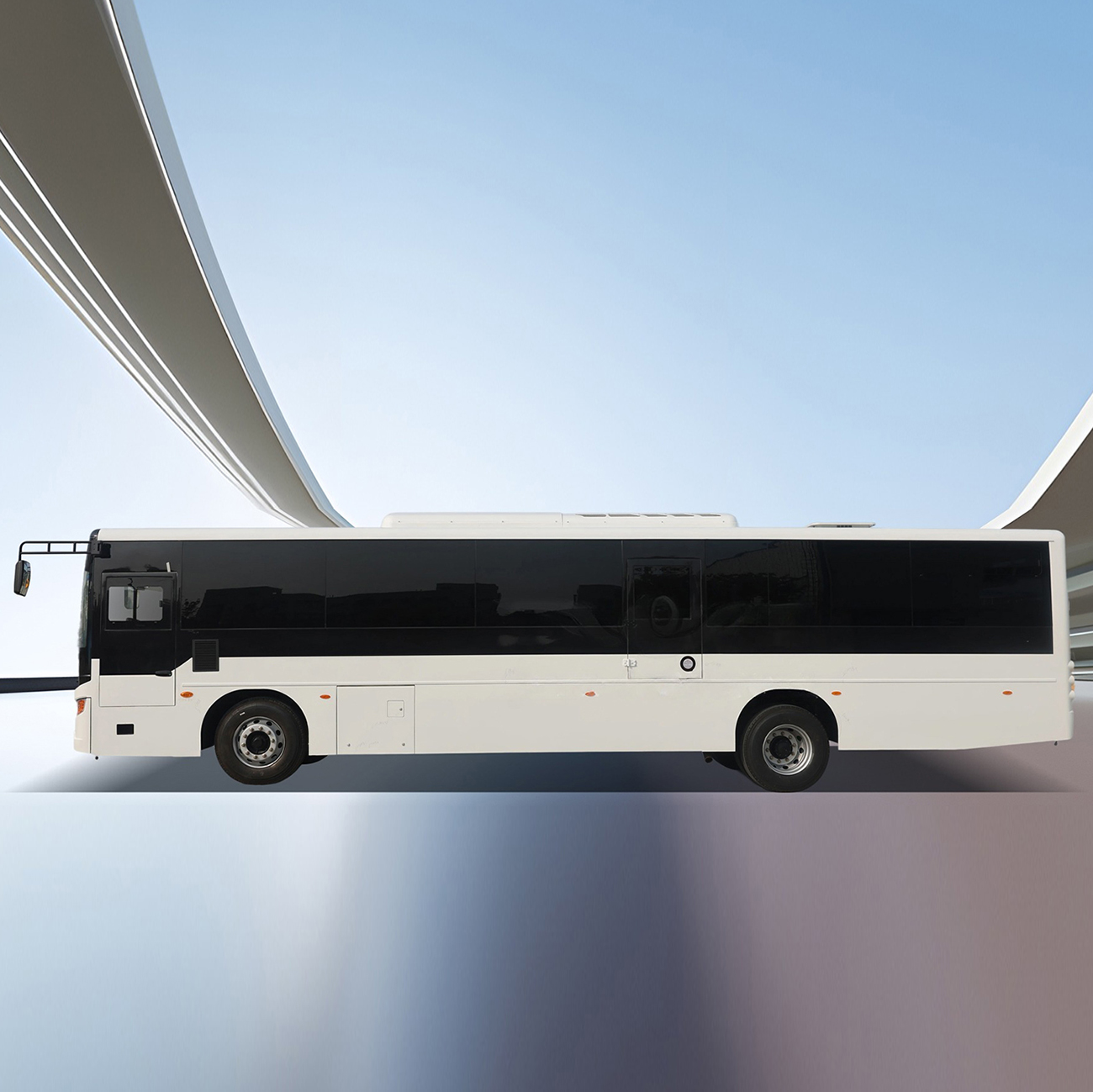 Ônibus de trabalhador a diesel de 12,6 m e 71 lugares